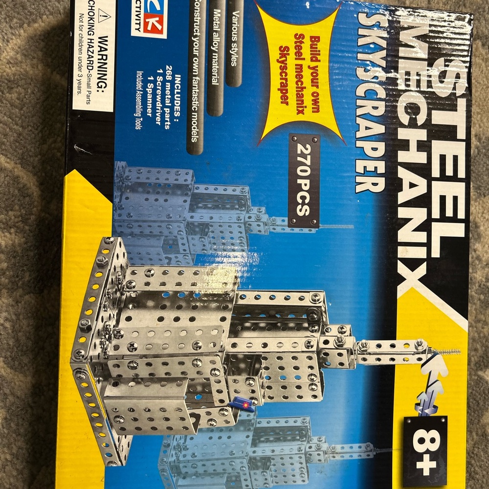 Skyscraper Building Set - Silver and Blue